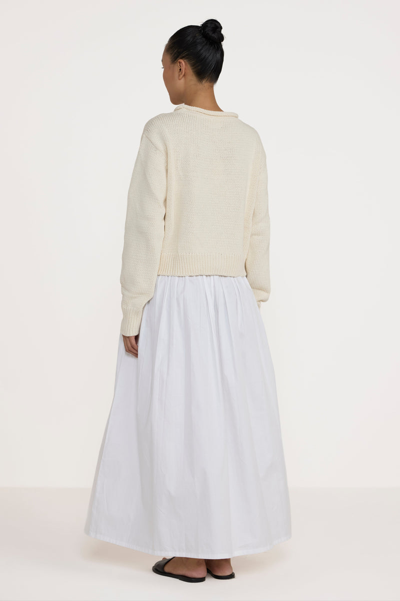 Mare Rolled Neck Sweater - Ivory