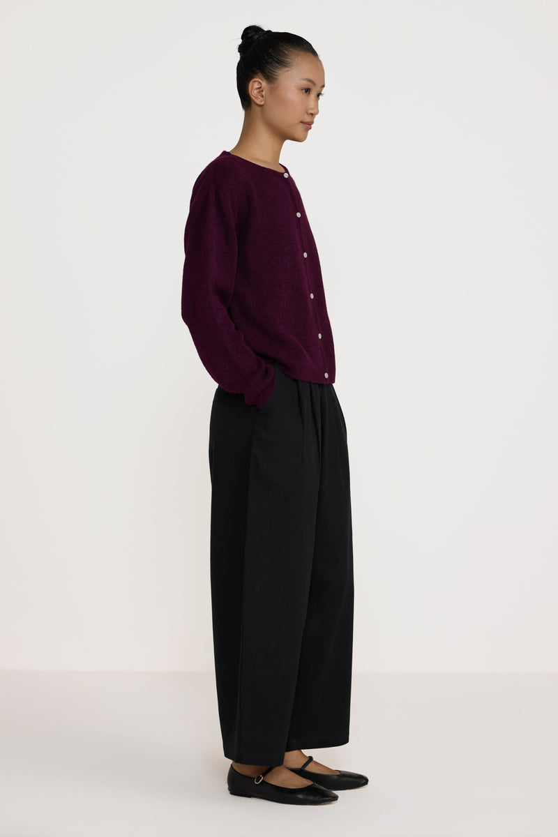 Classic Cardigan - Berry