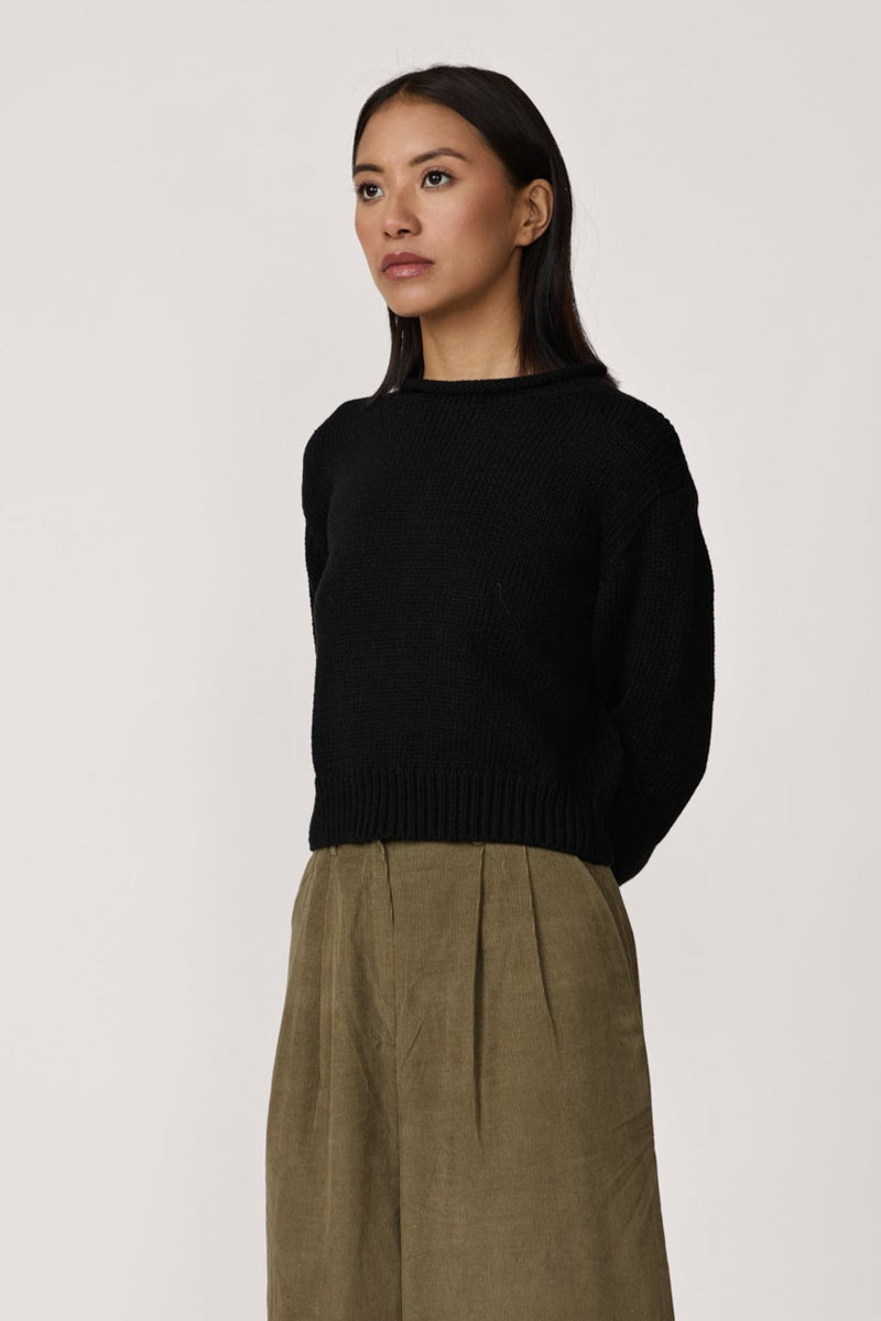 Mare Rolled Neck Sweater - Black