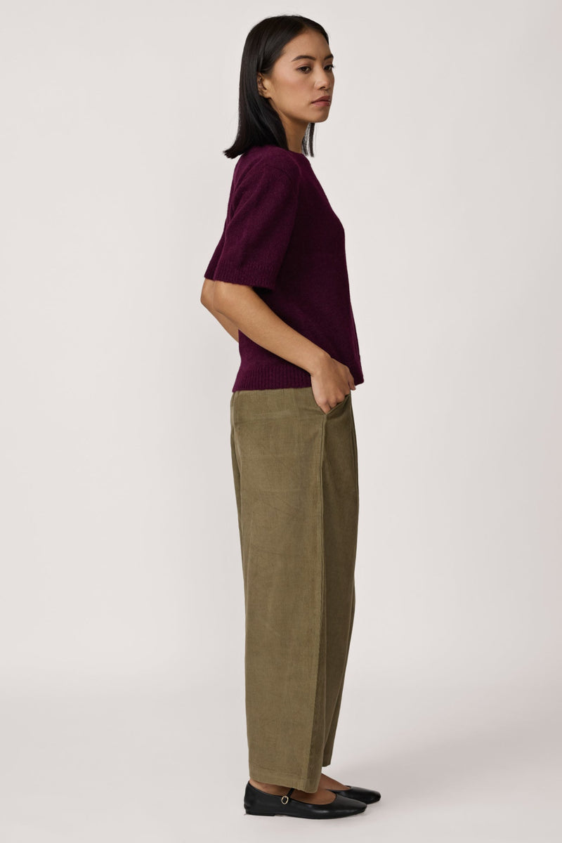 Boyfriend Pant - Olive Corduroy