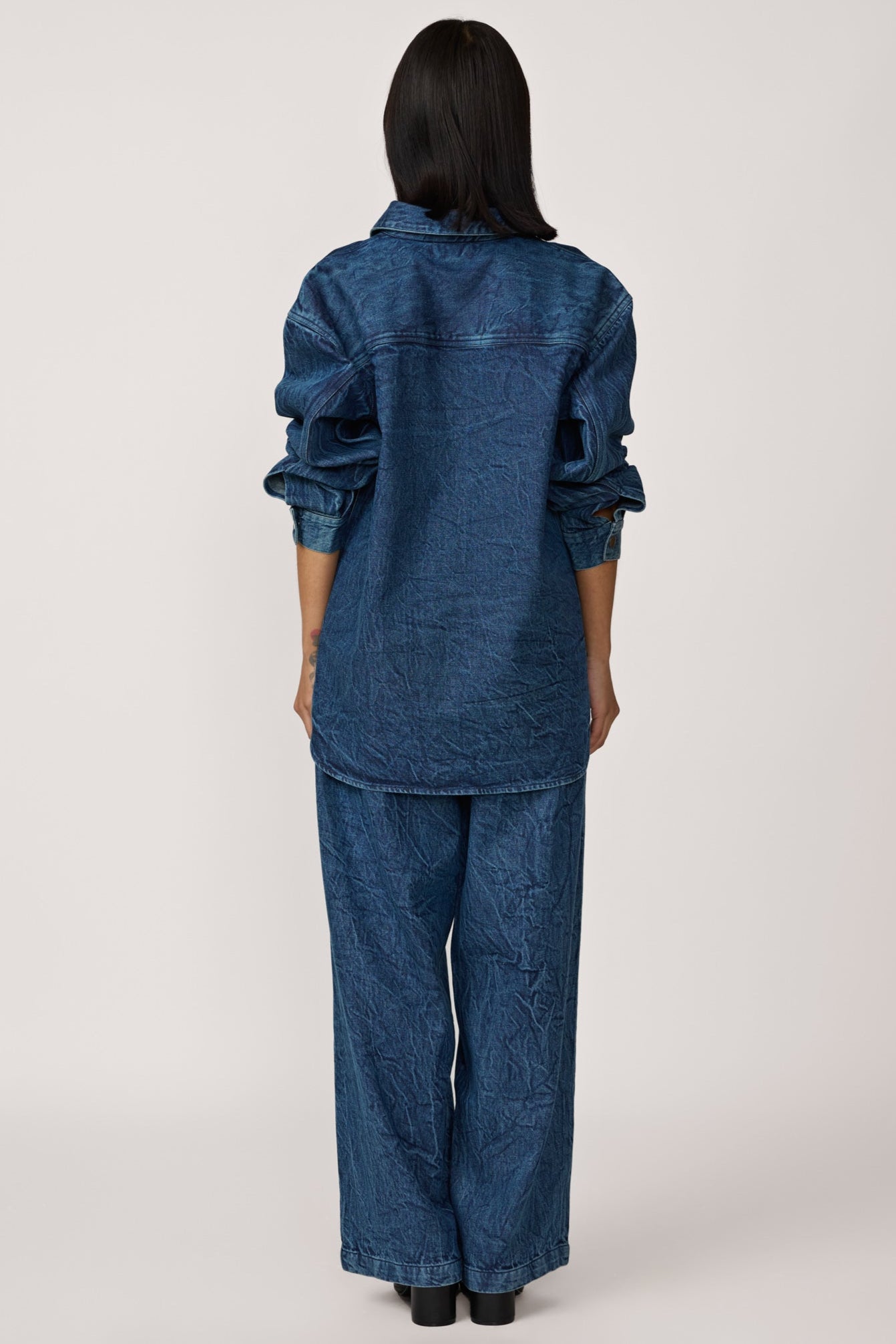 Boyfriend Shirt - Washed Denim