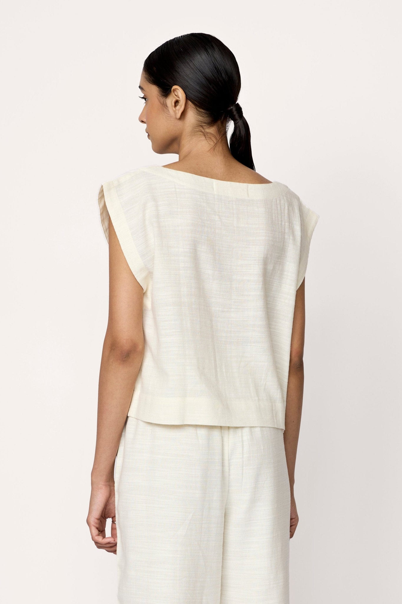 Everyday Top - Ivory Cotton