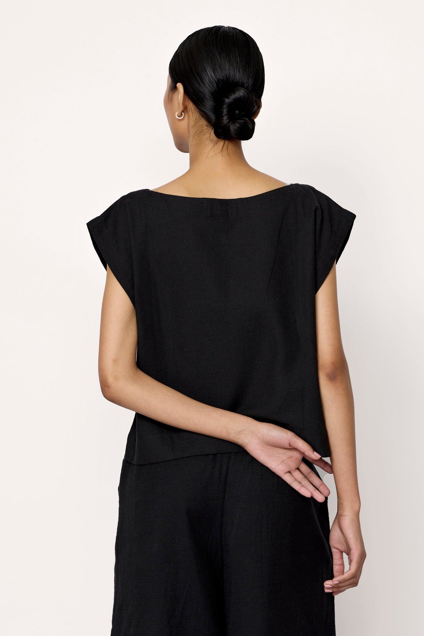 Everyday Top - Black Cotton