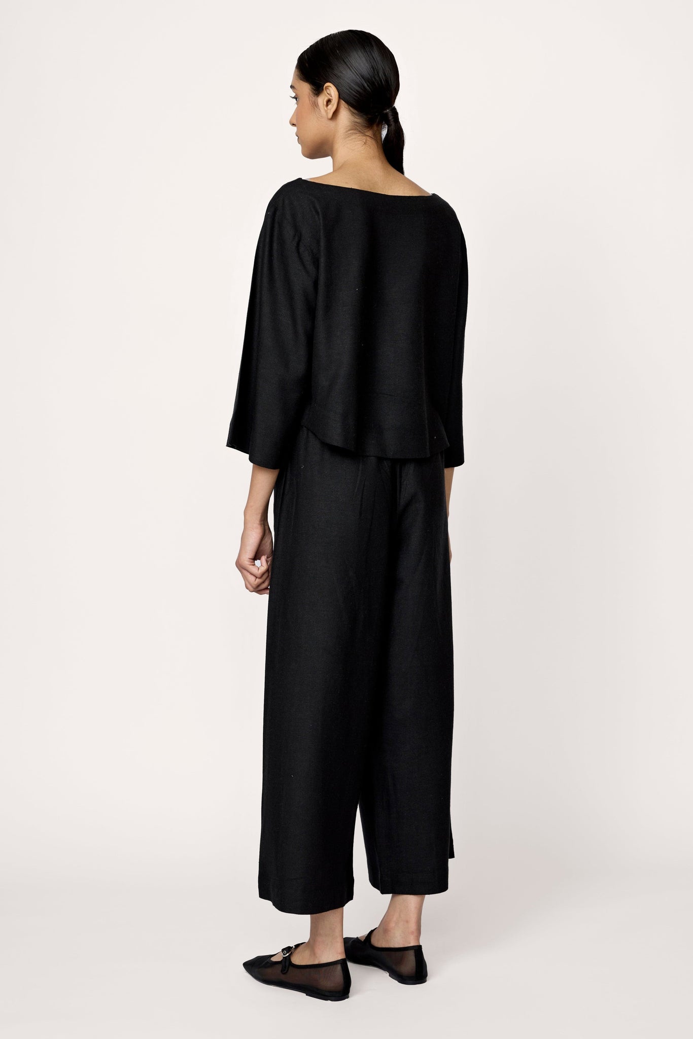 Everyday Pant - Black Silk Noil