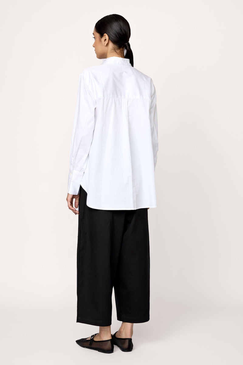 Museo Button Up - White Poplin