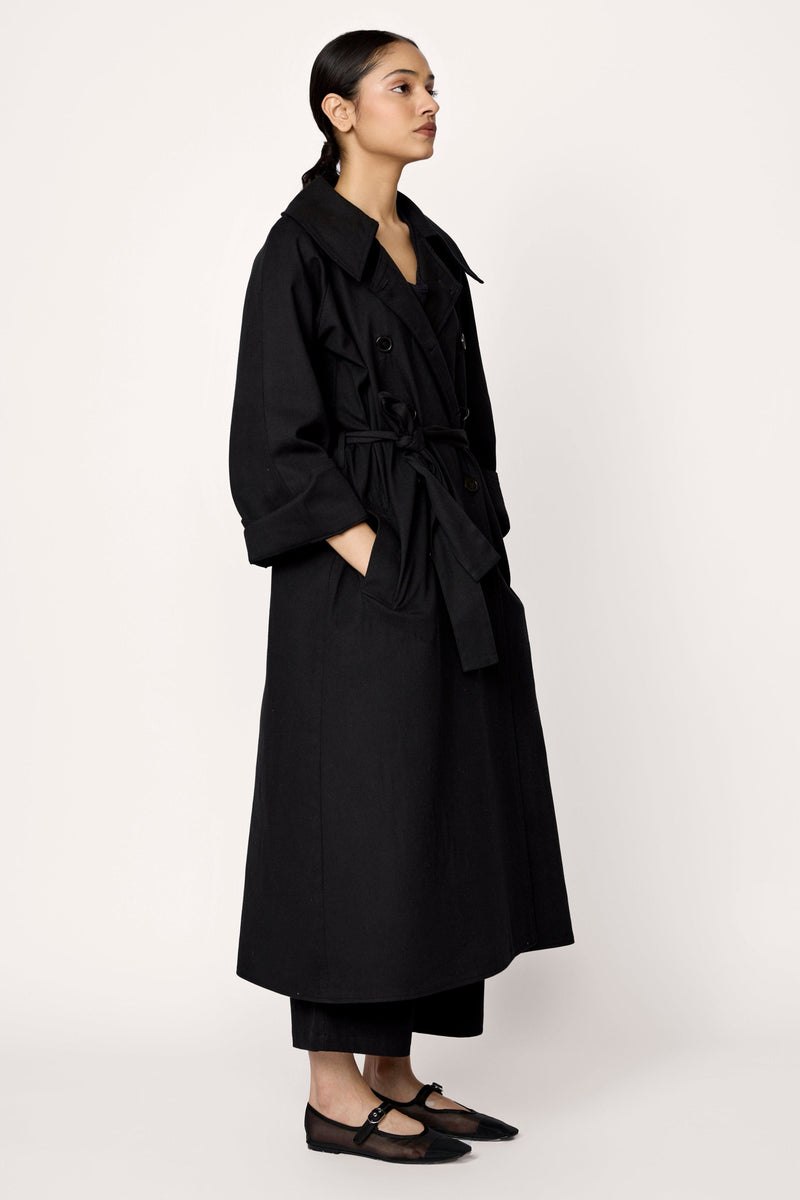 Marin Trench Coat - Black