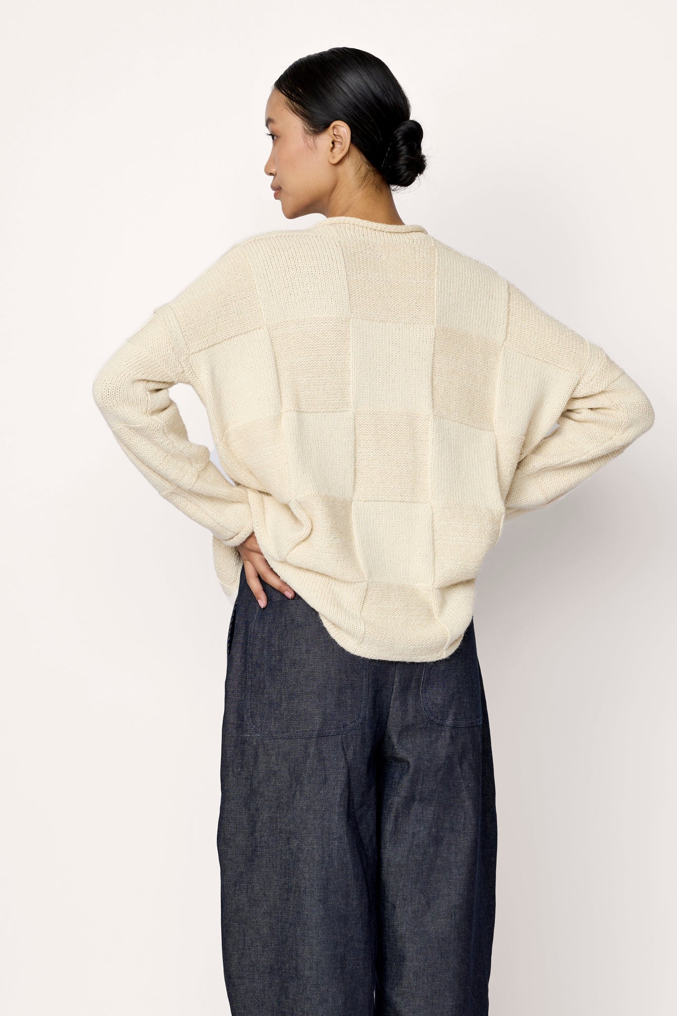 Heritage Basketweave Sweater - Ivory