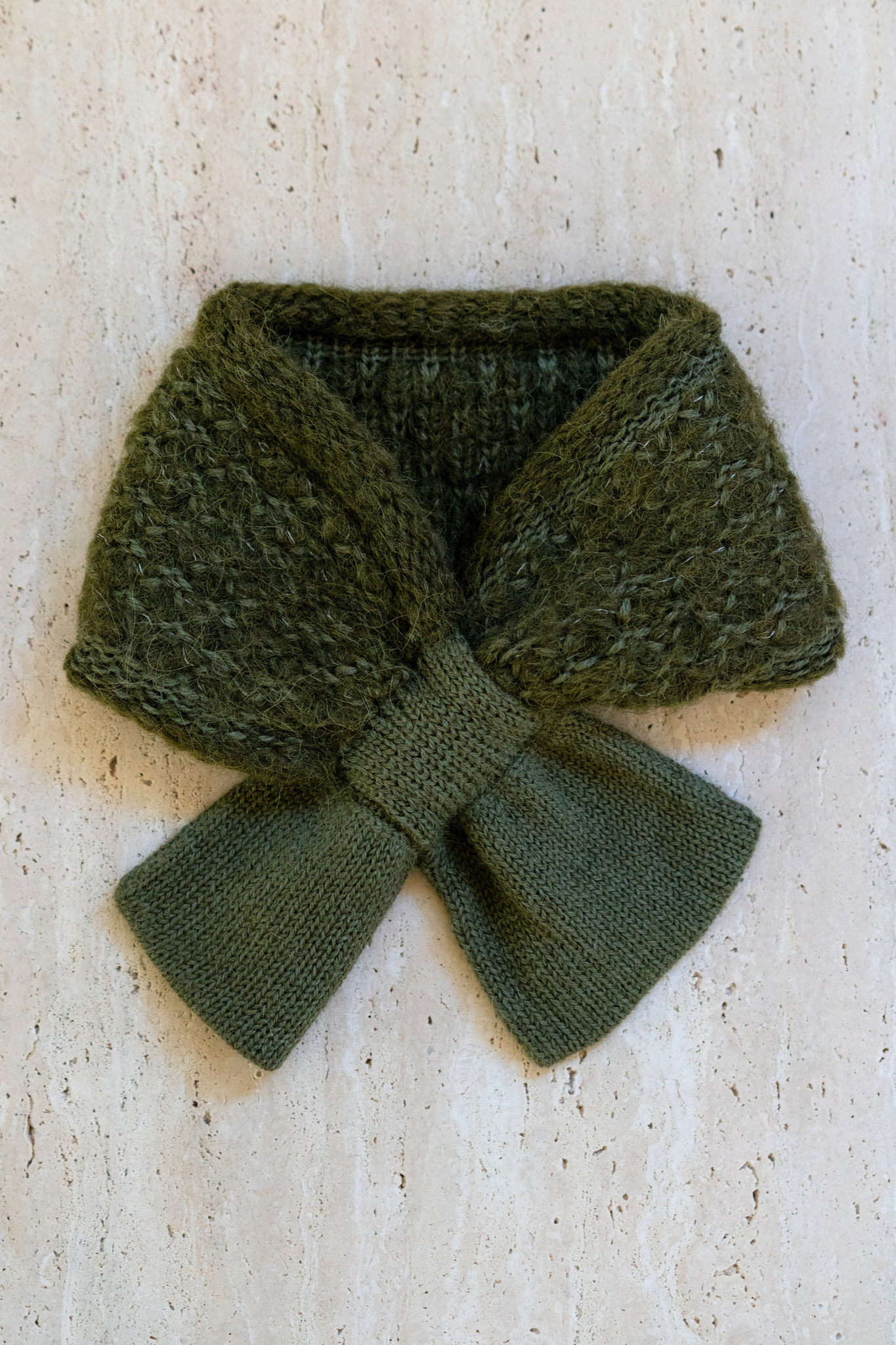 Sloane Necktie Scarf - Olive Branch