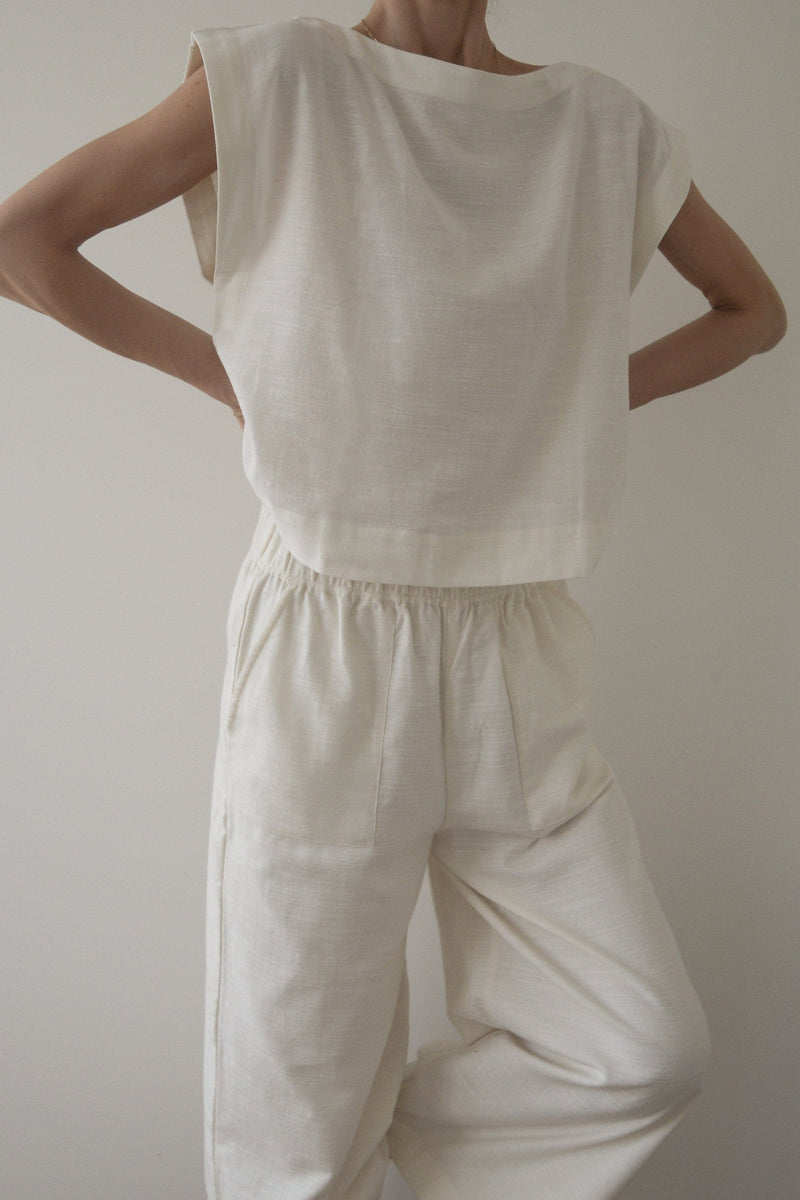 Everyday Top - Ivory Cotton