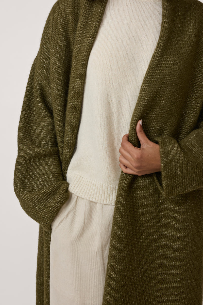 Heirloom Sweater Coat - Olive