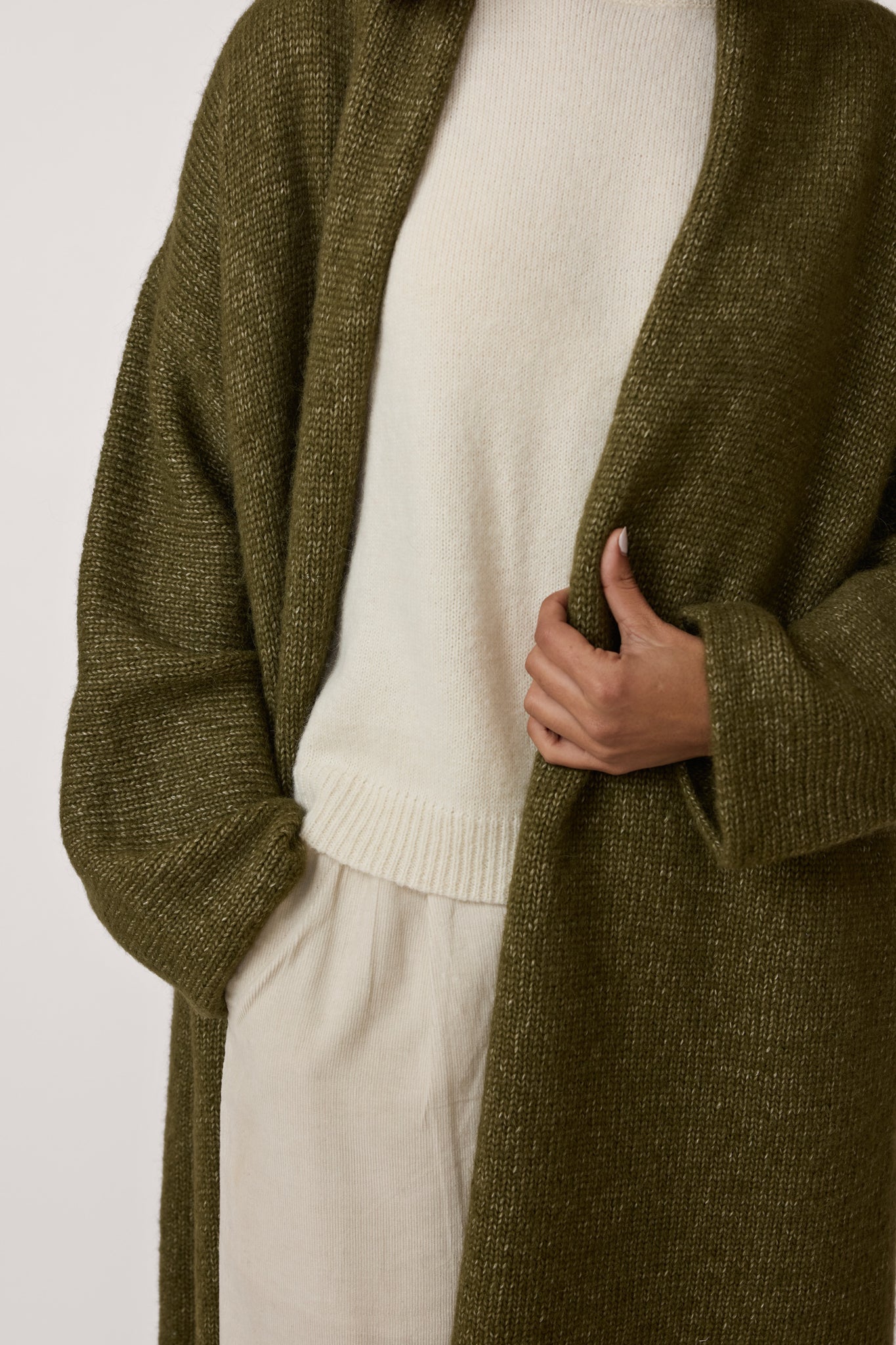 Heirloom Sweater Coat - Olive