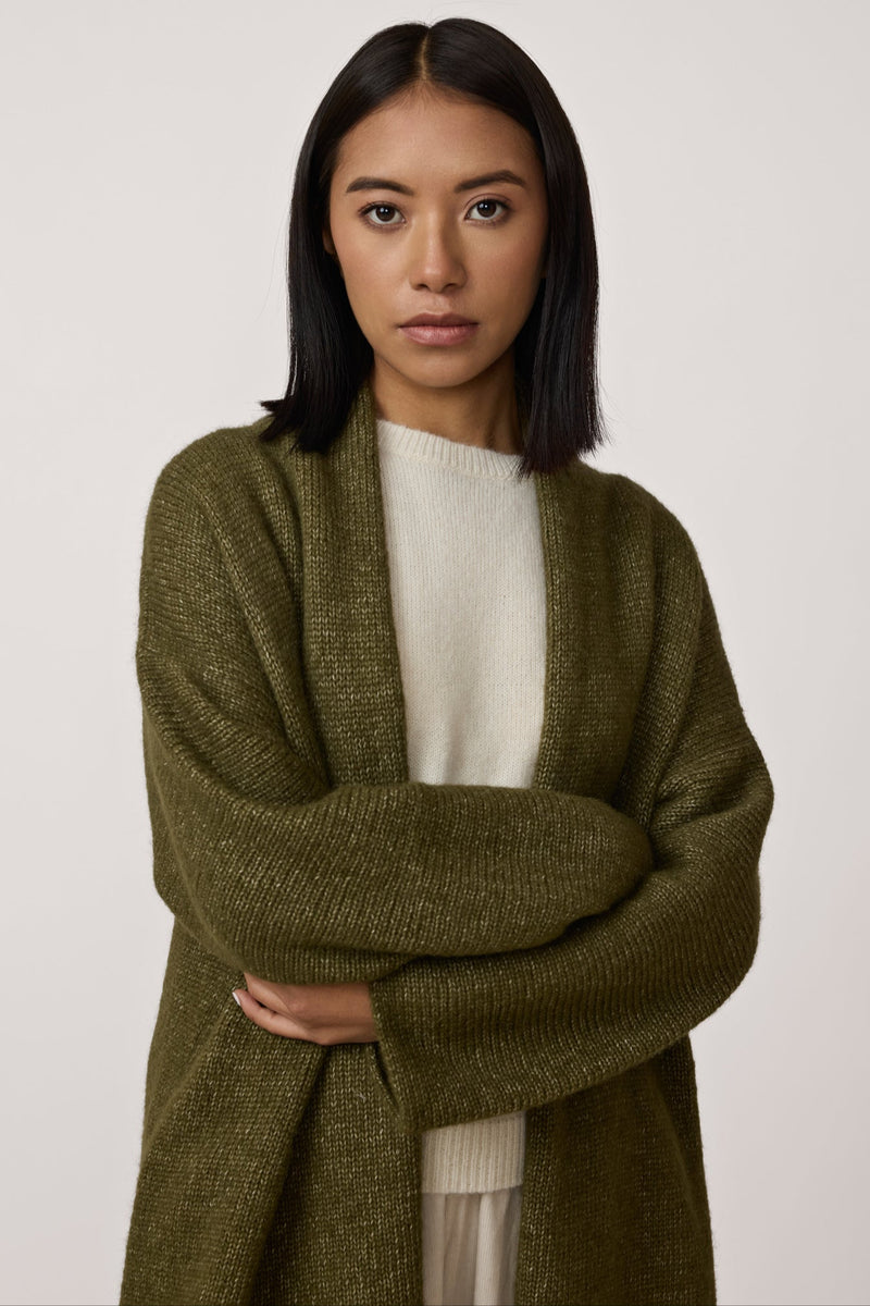 Heirloom Sweater Coat - Olive