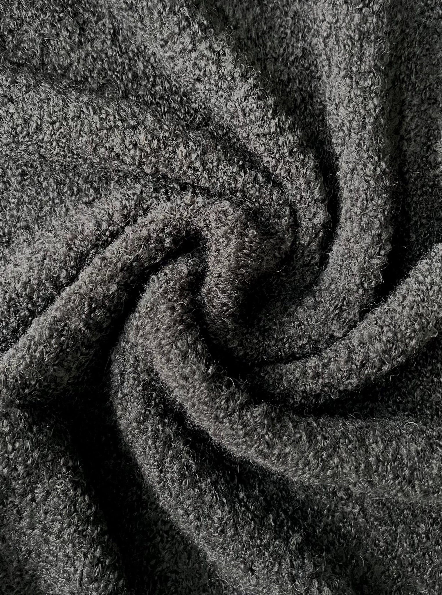 Heirloom Knit Scarf - Charcoal Grey - pre-order
