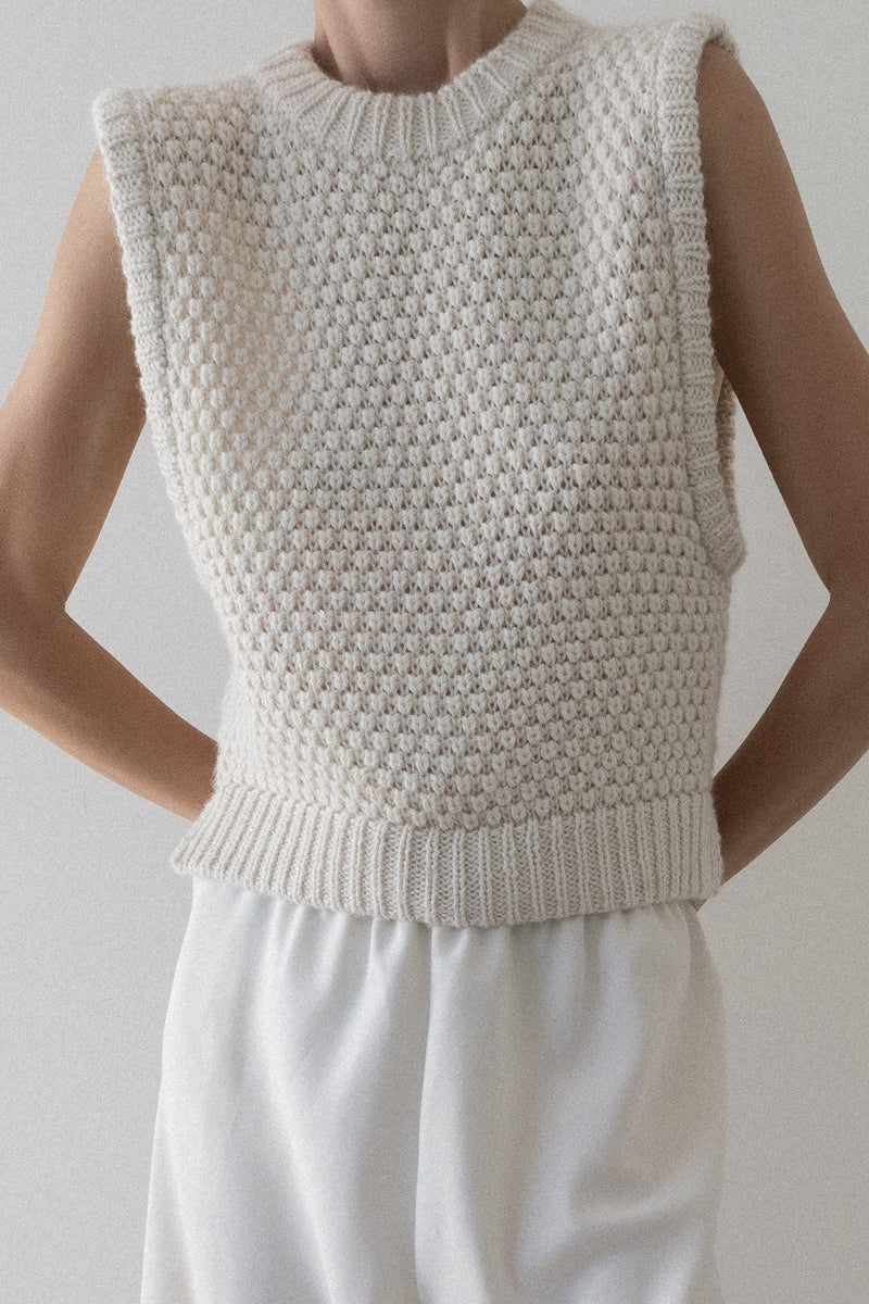 Sloane Sweater Vest - Ivory
