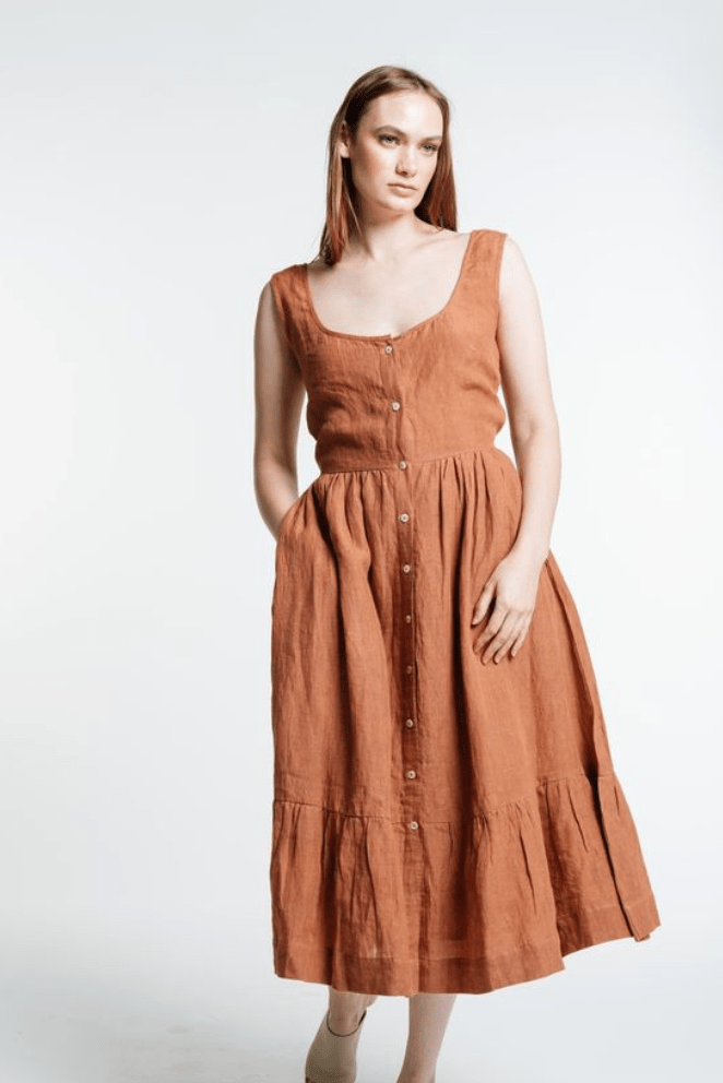 Poet Dress - Amber - Sample