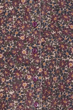 Boyfriend Shirt - Floral Corduroy