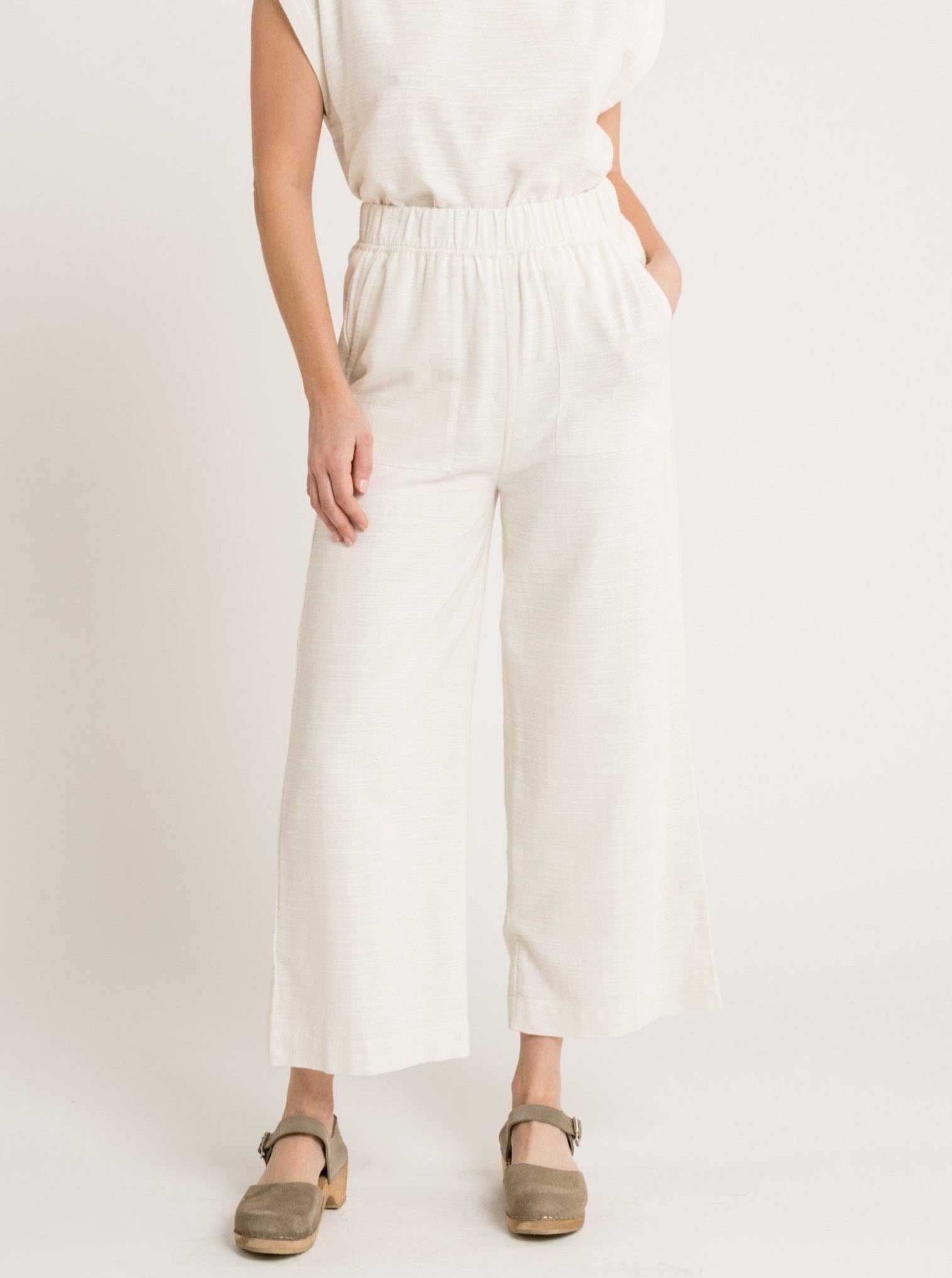 Everyday Pant - Ivory Cotton