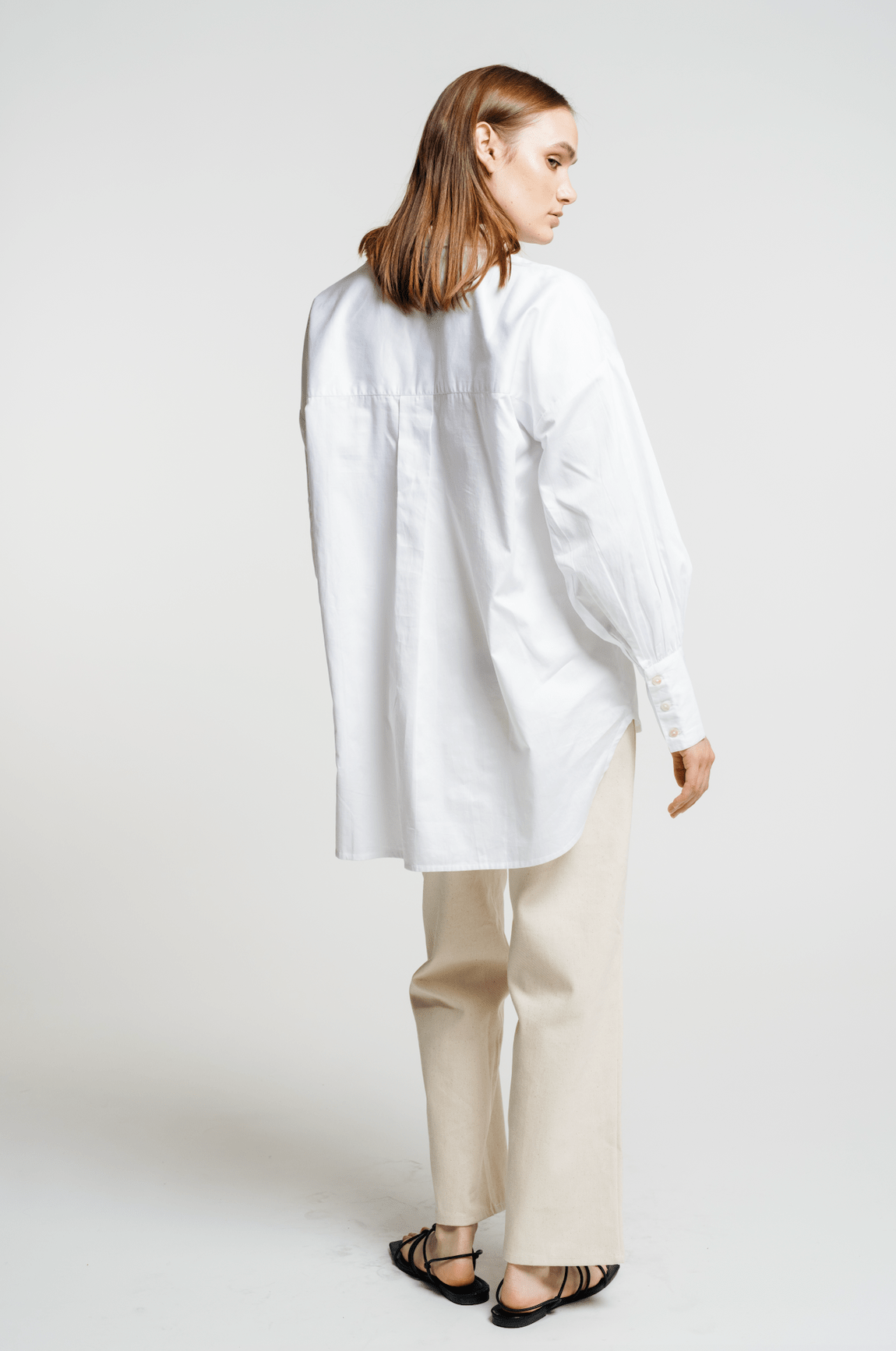 Oversized Button Up - White
