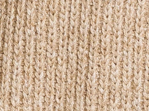 A close up of a Field Sweater - Caramel.